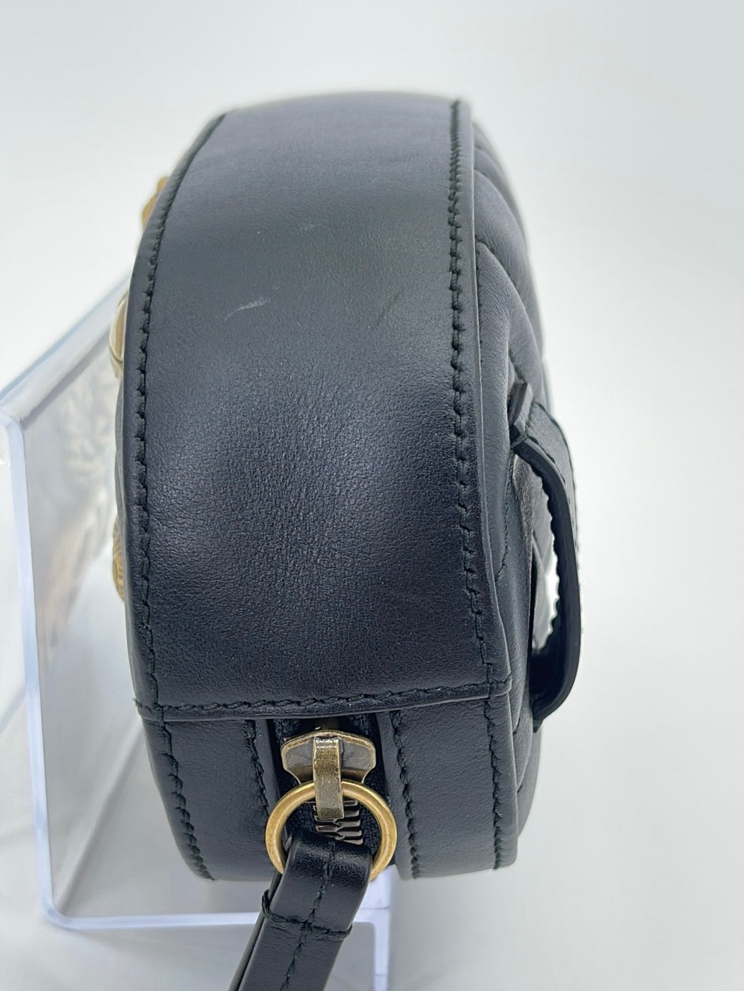 Vintage Coach White Leather No. L6C 9991 Lunch Box Crossbody Bag