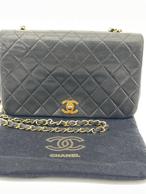 Chanel Vintage Brown Lamb Skin Tote with 24k gold plated hardware