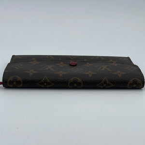 Preloved Louis Vuitton Monogram Emilie Wallet with Red Interior CA0110 061223