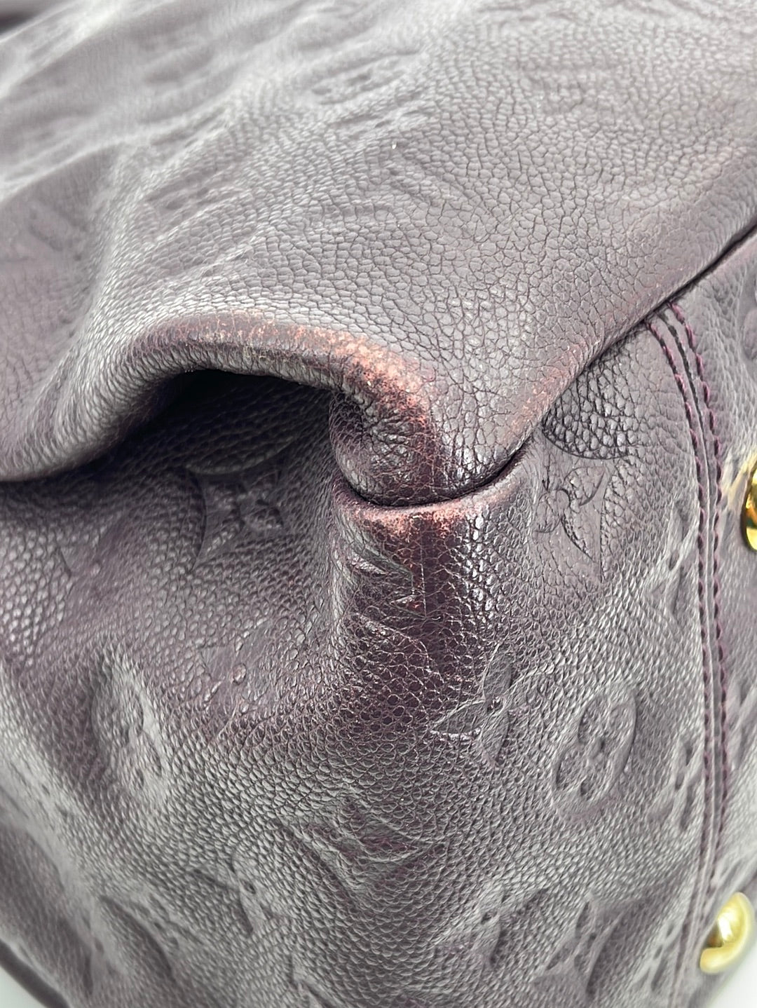 PRELOVED Louis Vuitton Artsy Purple Monogram Empreinte Leather MM Handbag CA1112 051823
