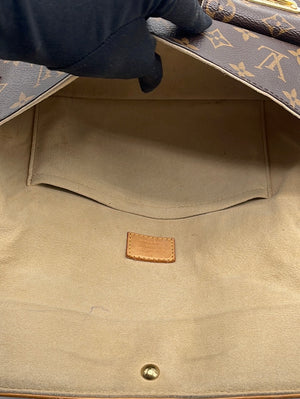 Auth LOUIS VUITTON Hudson PM Monogram Shoulder Bag Tote Purse #43701