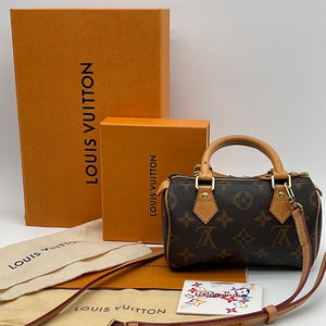 Authentic Louis Vuitton Nano Speedy W/ Box And Dustbag for Sale