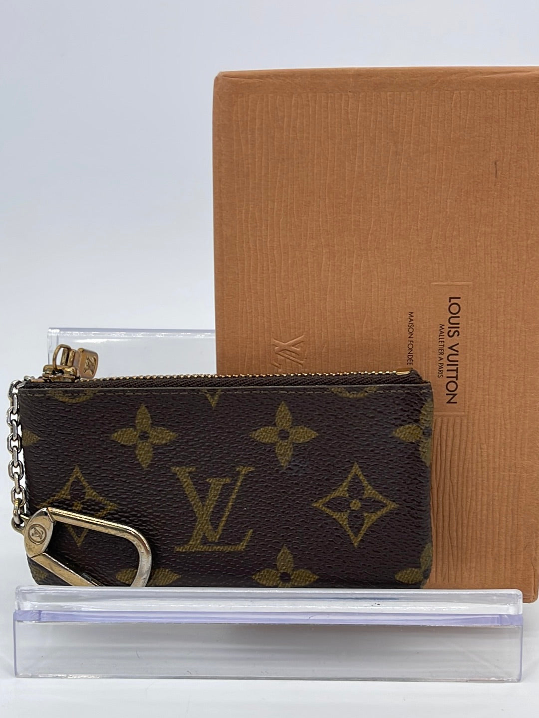 PRELOVED Vintage Louis Vuitton Monogram Cles Coin Key Pouch 0960ET