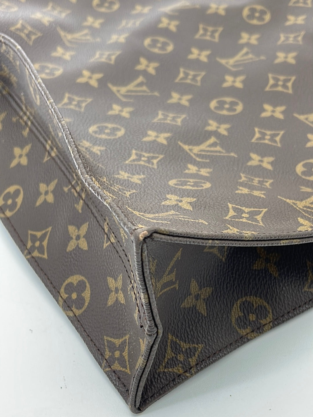 Preloved Louis Vuitton Monogram Leather Sac Plat GM Tote MI8911 062723