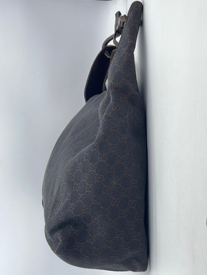 Gucci GG Big Cross Body Bag in Dark Gray 