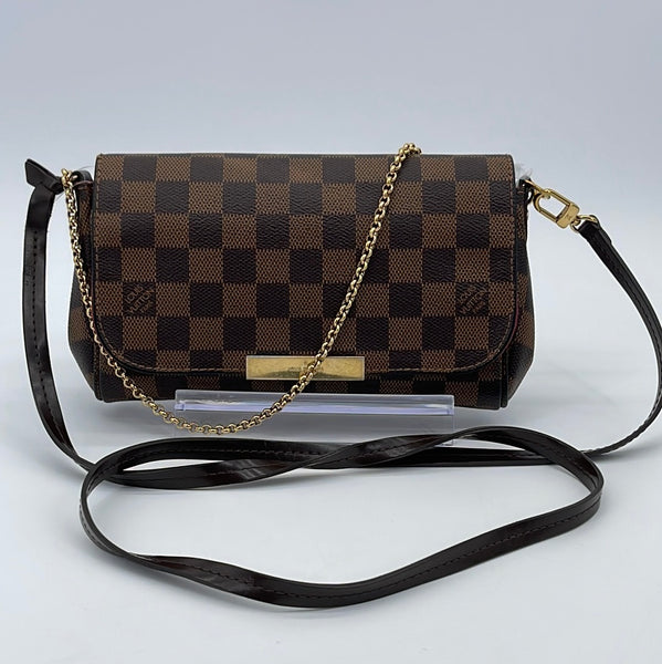 Louis Vuitton Favorite PM Damier Azur Shoulder Strap Handbag Crossbody on  Chain