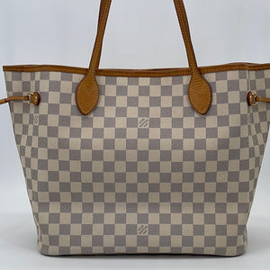 Louis Vuitton, Bags, Sold Louis Vuitton Neverfull Mm Damier Azur