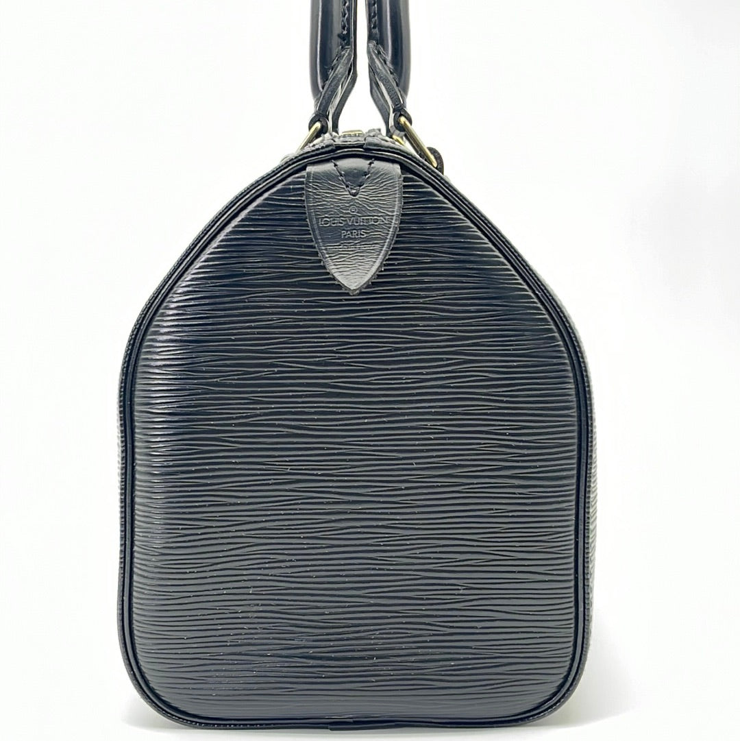 Louis Vuitton, Bags, Louis Vuitton Vintage Black Epi Speedy 25