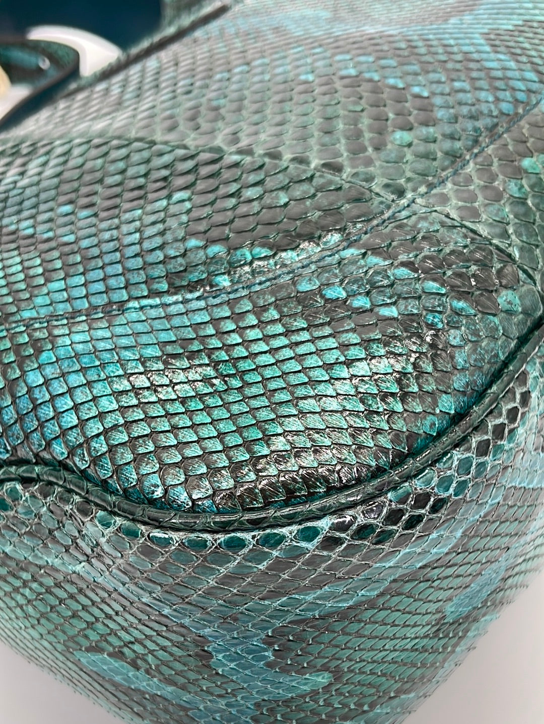 PRELOVED Gucci Large Emerald Green Python Jackie O Hobo Shoulder Bag 2 –  KimmieBBags LLC