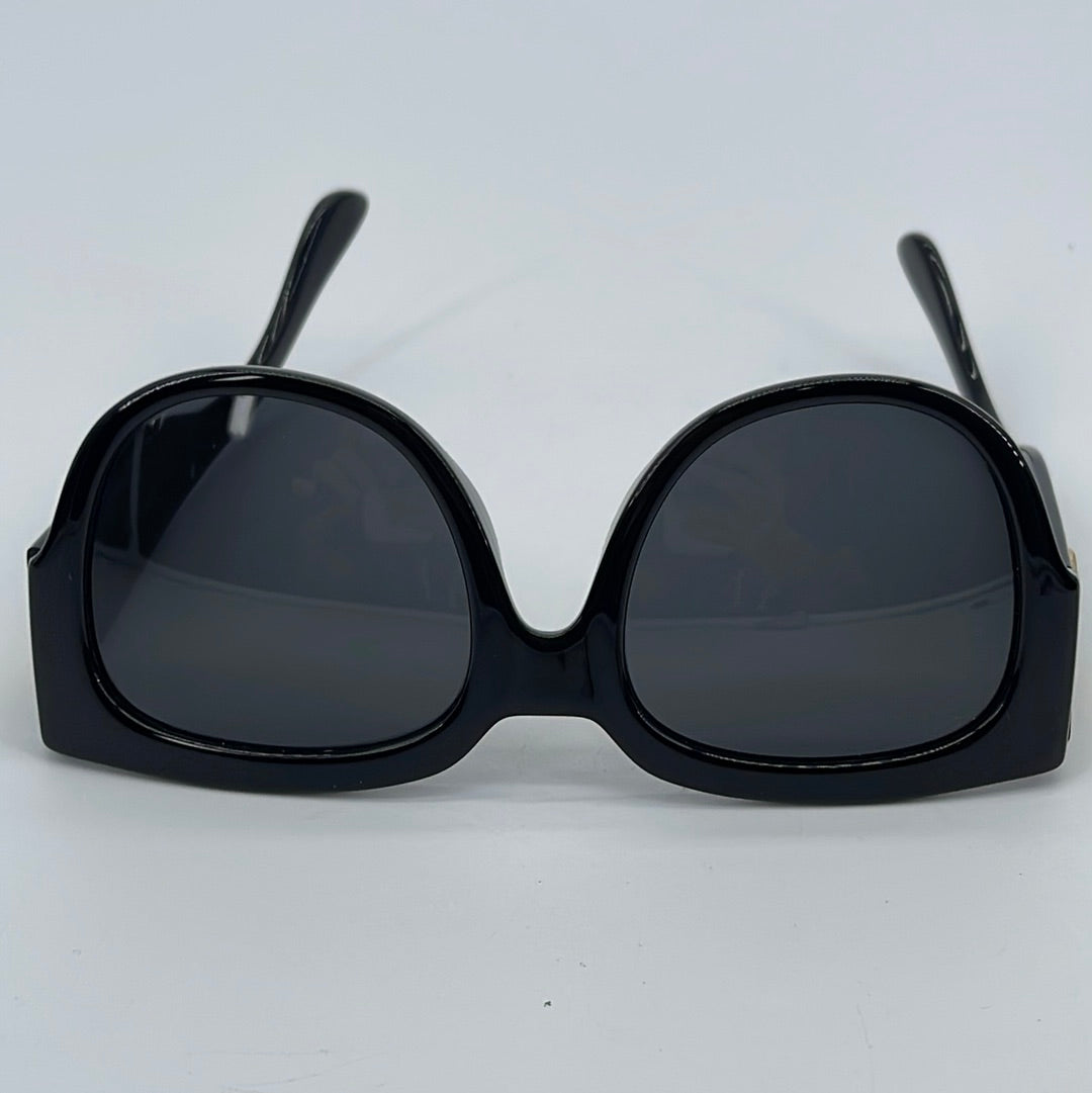 Preloved Gucci Black Round Sunglasses with Case 357 053123