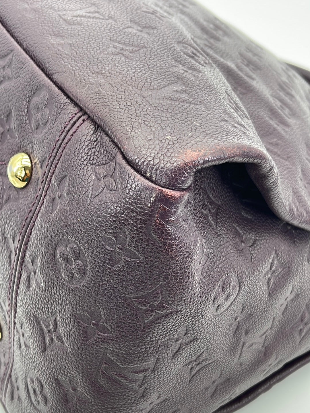 PRELOVED Louis Vuitton Artsy Purple Monogram Empreinte Leather MM Handbag CA1112 051823