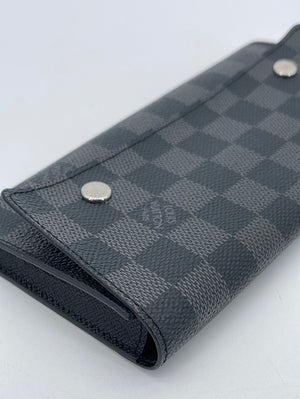 PRELOVED Louis Vuitton Damier Graphite Portefeuille Ron Modular Wallet with Two Inserts MI0171 061423