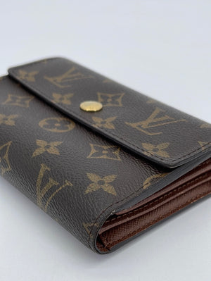 Authentic Louis Vuitton Monogram Long Tri-fold Passport Wallet