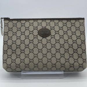 Gucci Vintage Pleated Clutch in GG Canvas
