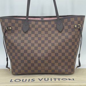 Neverfull tote Louis Vuitton Pink in Denim - Jeans - 28743278