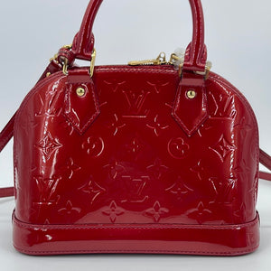 PRELOVED Louis Vuitton Alma BB Red Vernis Crossbody Bag FL4193 061423 –  KimmieBBags LLC