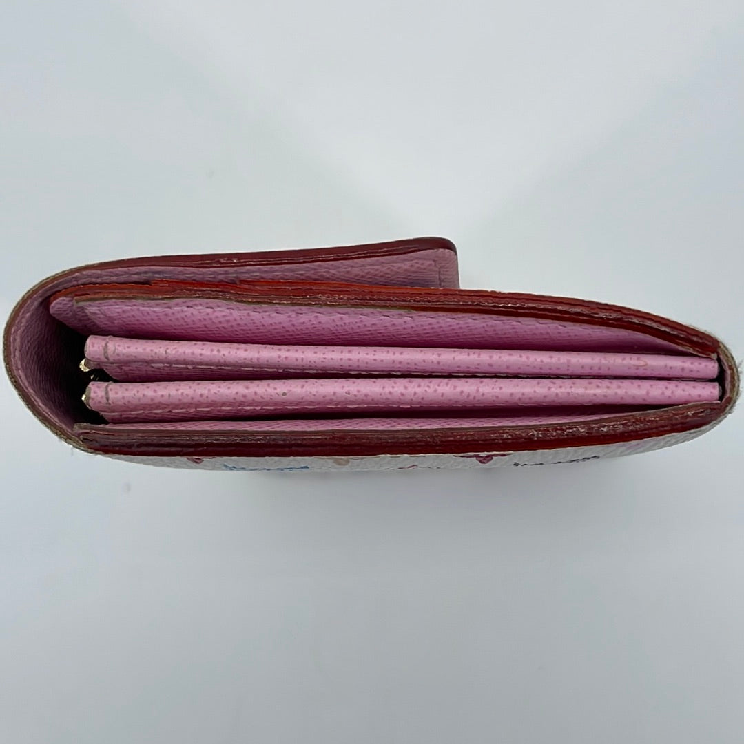 PRELOVED Louis Vuitton Multicolor Black Sarah Wallet CA4111 041323