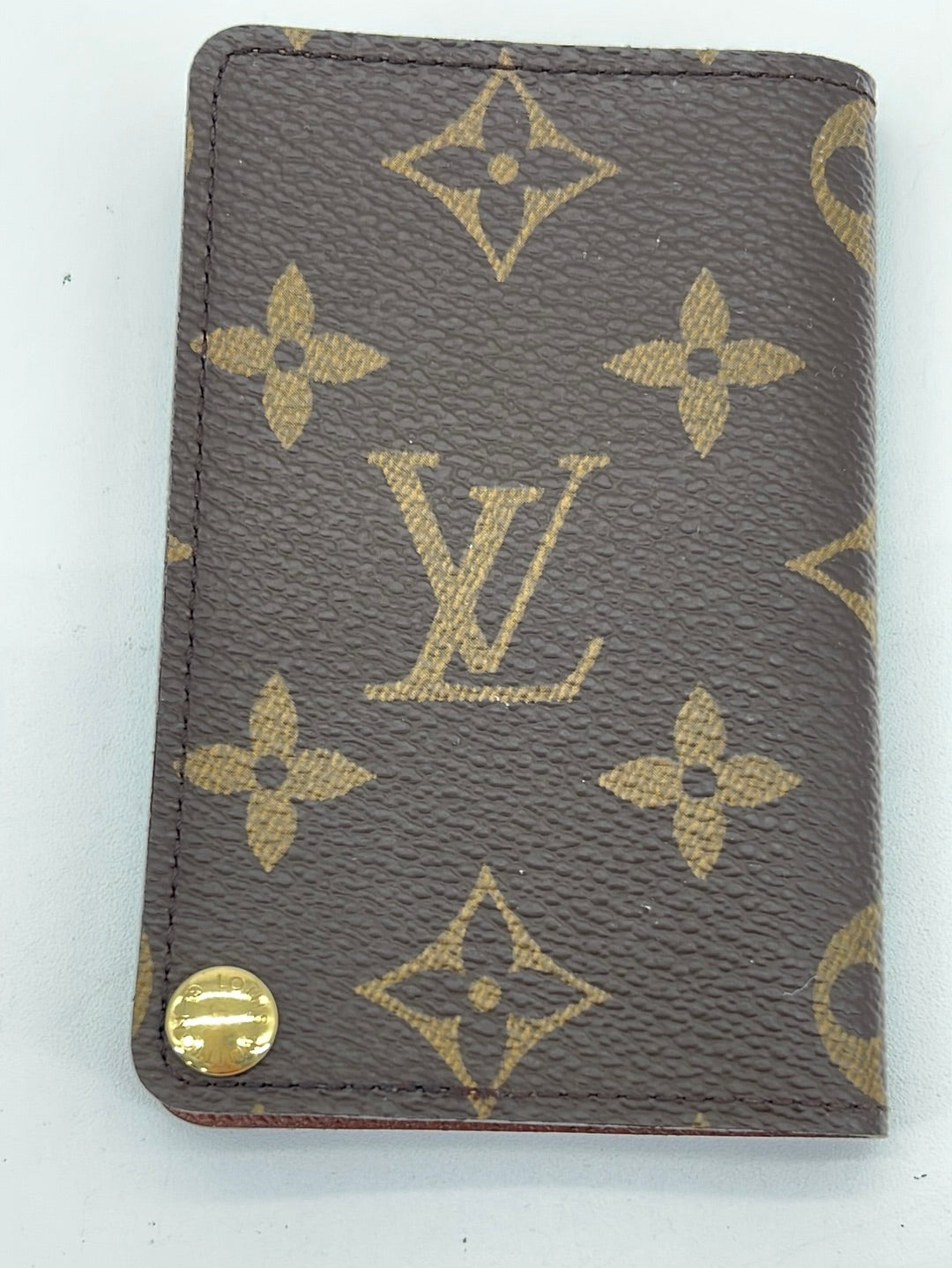 PRELOVED Louis Vuitton Monogram Canvas Porte Cartes Pression Card Case CT0095 071123