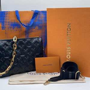 Louis Vuitton, Bags, Louis Vuitton Coussin Beltbag Monogram Embossed  Lambskin Black