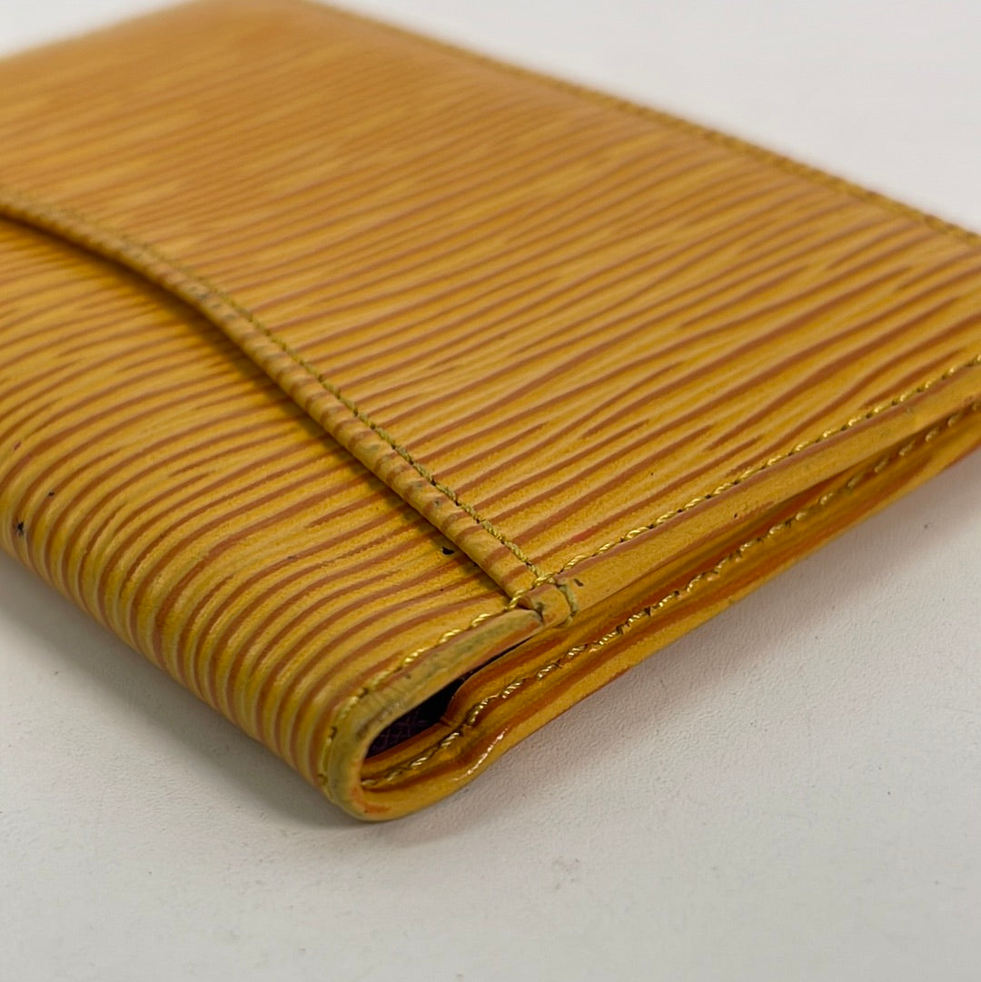 Louis Vuitton Yellow Epi Leather Card Holder