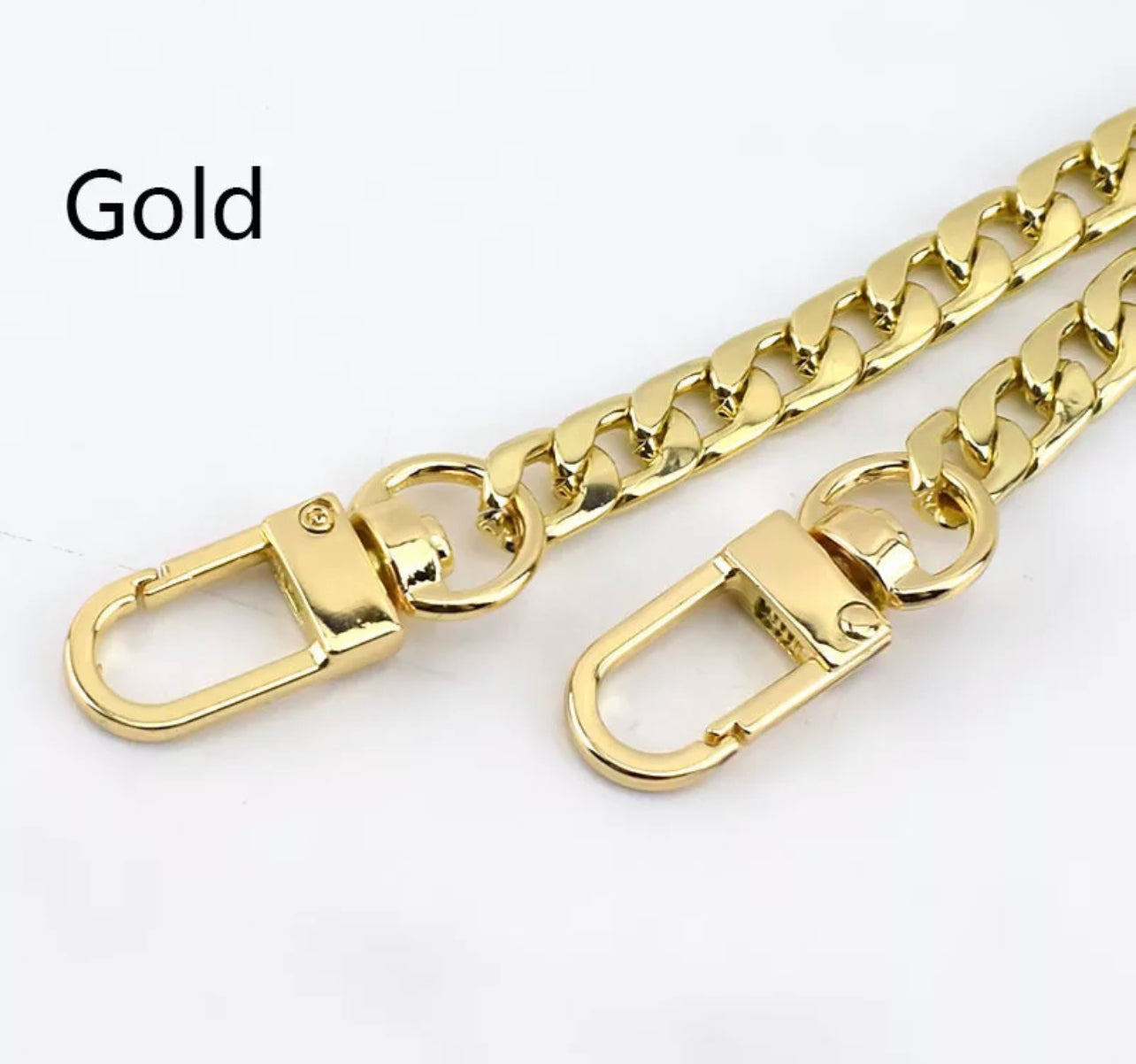 NEW Metal Purse Chain Straps Short 23.75" - Gold / Silver / Dark Steel