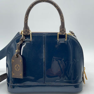 PRELOVED Louis Vuitton Cream Vernis Alma BB Crossbody Bag AA4133