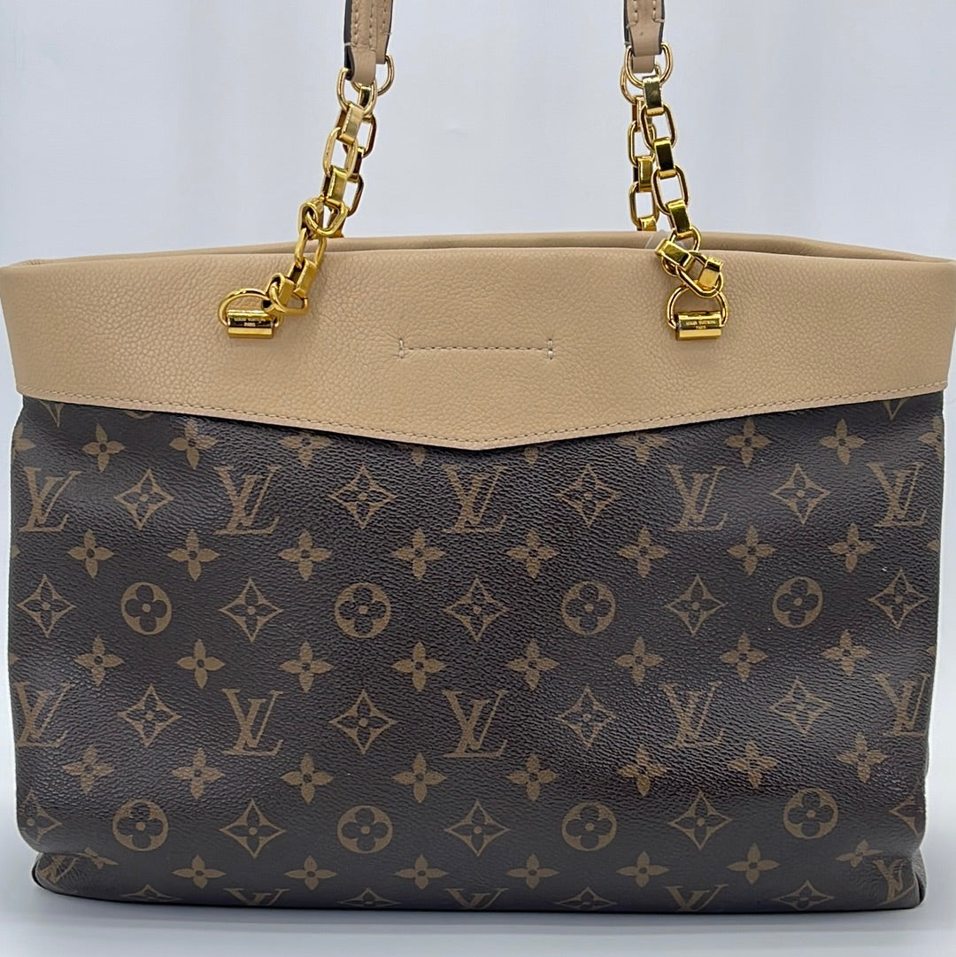 Louis Vuitton Pallas Shopper Chain Shoulder Bag