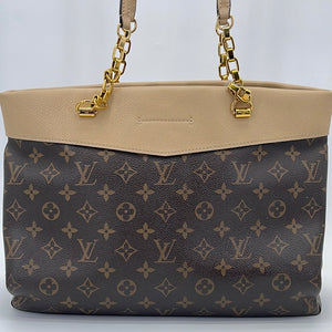 Louis Vuitton Pallas Chain Shoulder Bag Monogram Canvas and Calfskin Brown  140133106
