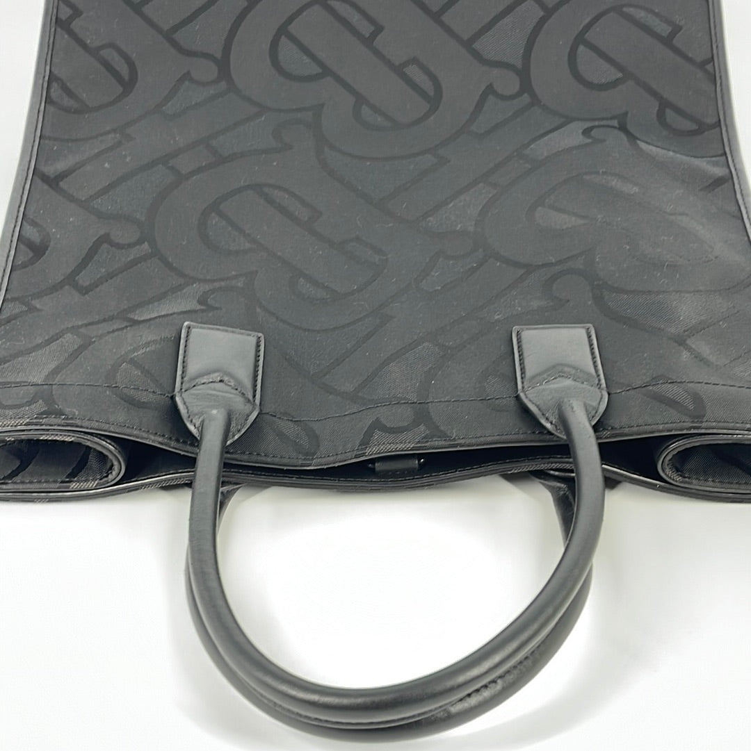 Burberry Brown E-Canvas Hackberry Monogram Shoulder Bag - ShopStyle