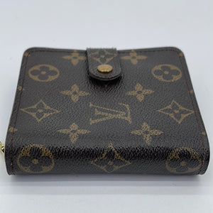 Preloved Louis Vuitton Monogram Compact Zip Bifold Wallet CA0033 060923