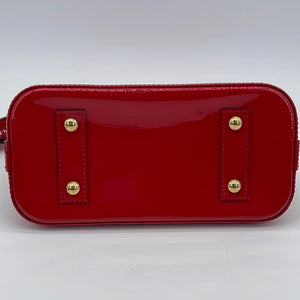 PRELOVED Louis Vuitton Red Vernis Alma BB Crossbody Bag MI3184 053123 $400 OFF