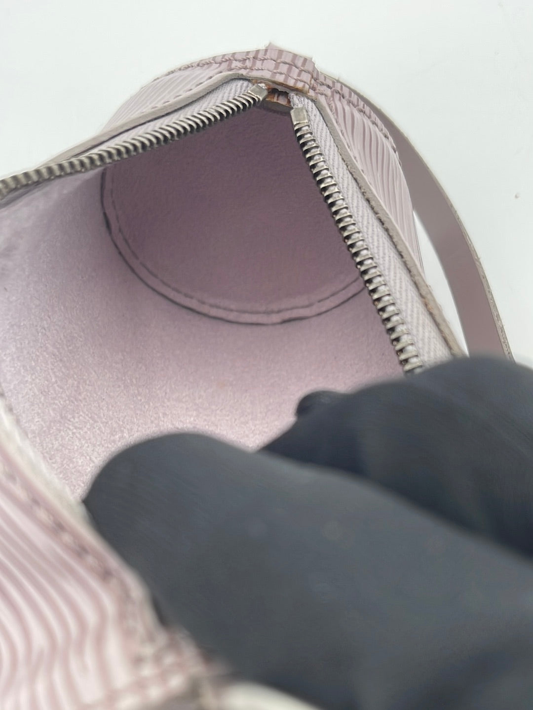Preloved Louis Vuitton Gray Epi Papillon Mini Pouch Bag MI1001 051923