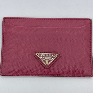 PRELOVED Prada Pink Saffiano Leather Card Case 181 061223 – KimmieBBags LLC