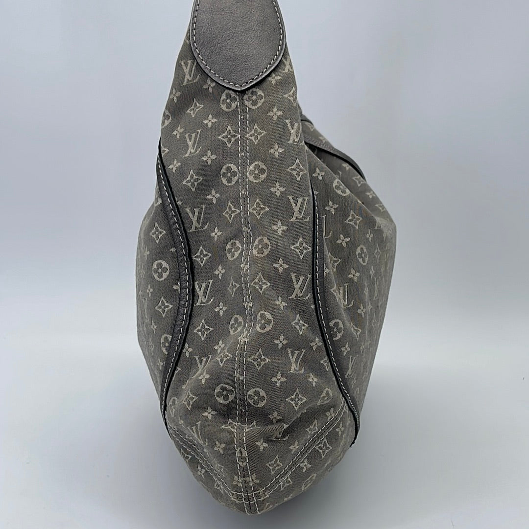 Preloved Louis Vuitton Grey Min Lin Manon PM Shoulder Bag YMTDVR3