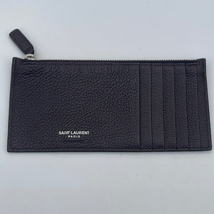 PRELOVED Saint Laurent Brown Leather Long Wallet CH788QT 052223 $300 OFF