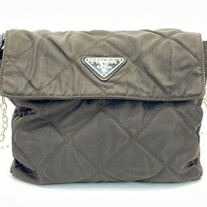 Preloved Prada Brown Quilted Tessuto Flap Bag 32 051223 $100 OFF –  KimmieBBags LLC