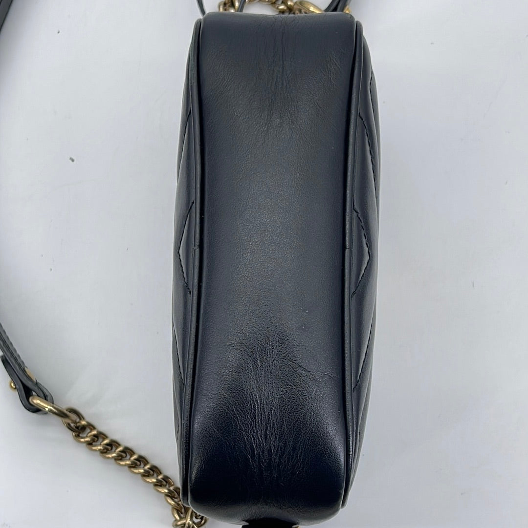 Gucci GG Marmont Matelassé Mini Camera Bag - Neutrals Shoulder Bags,  Handbags - GUC1352436