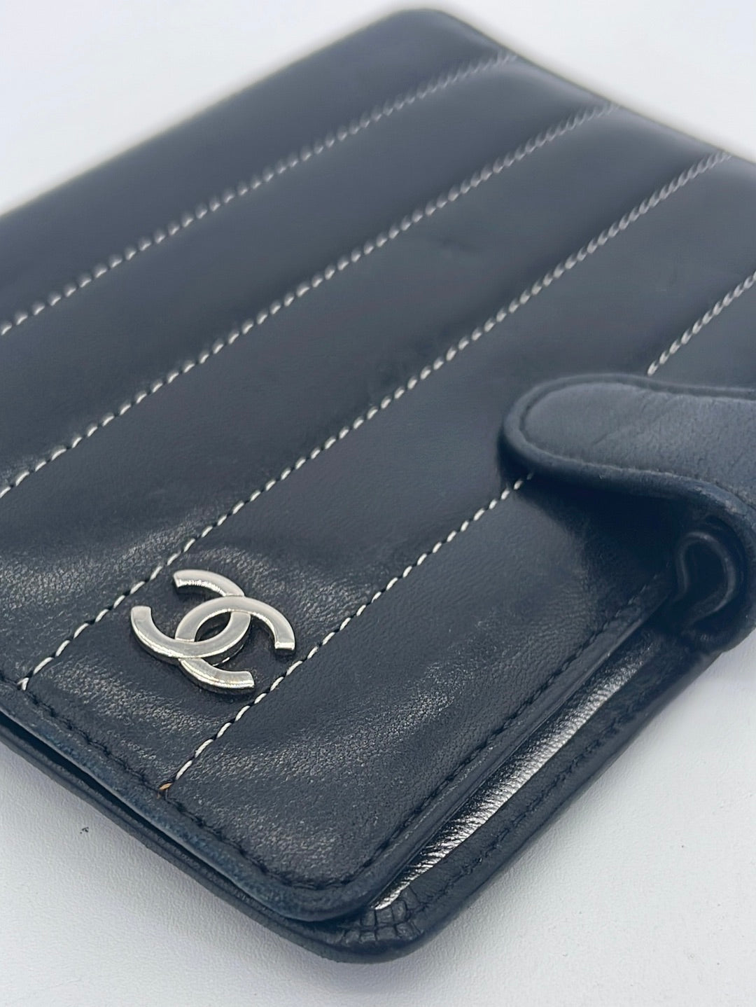 Preloved CHANEL Black Leather Agenda Notebook Cover 10399342 052223 - 125  OFF LIVE SHOW