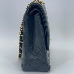 Chanel Classic Medium Double Flap Bag - Blue Shoulder Bags