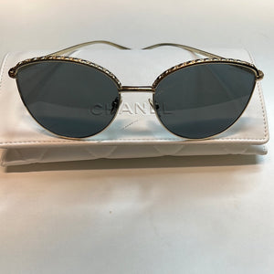 SNEAK PEAK 16 Preloved Chanel Silver Round Sunglasses 16 052423 75 OFF