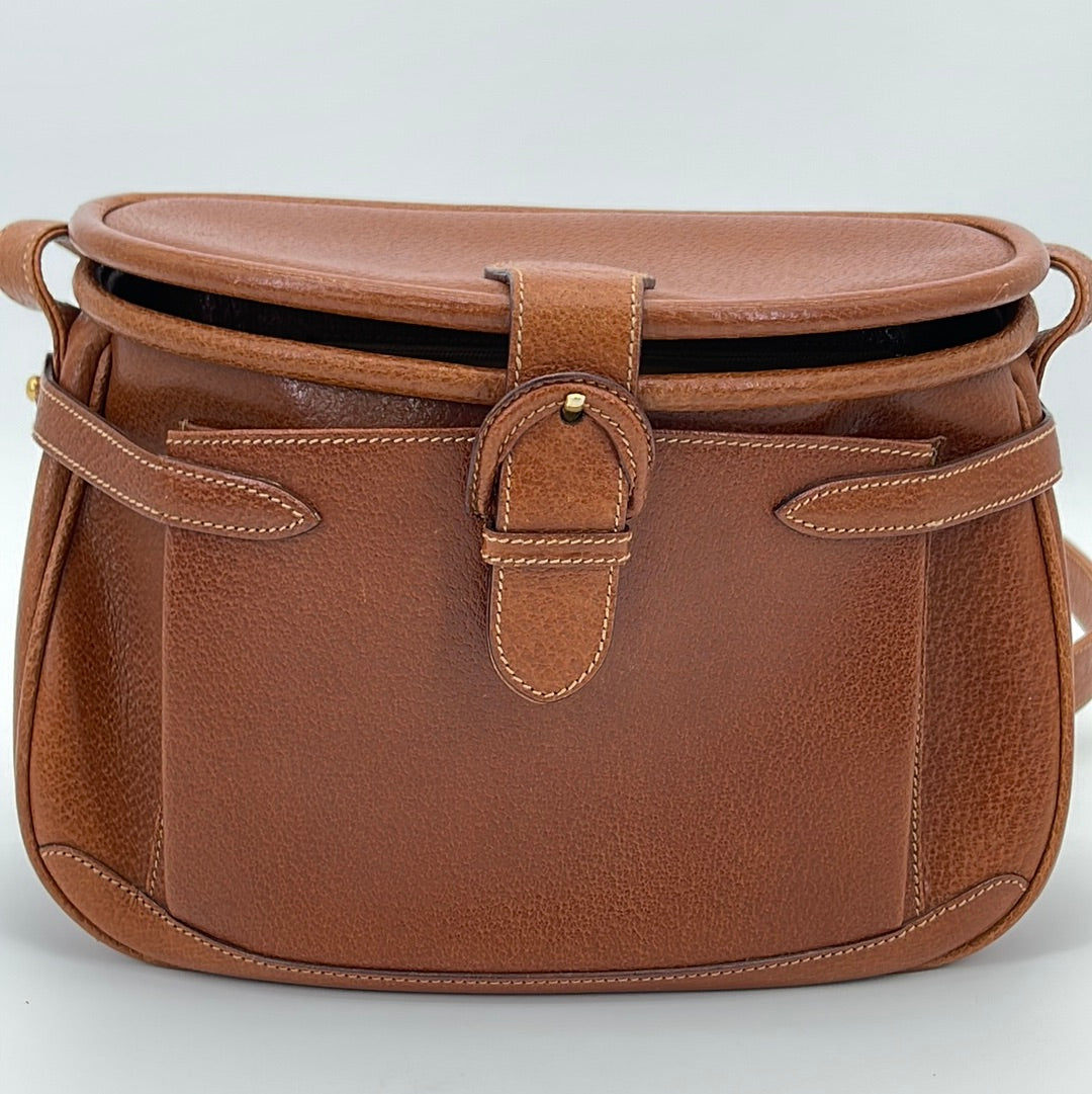 Vintage RARE Gucci Brown Leather Crossbody Bag 14061339 051823