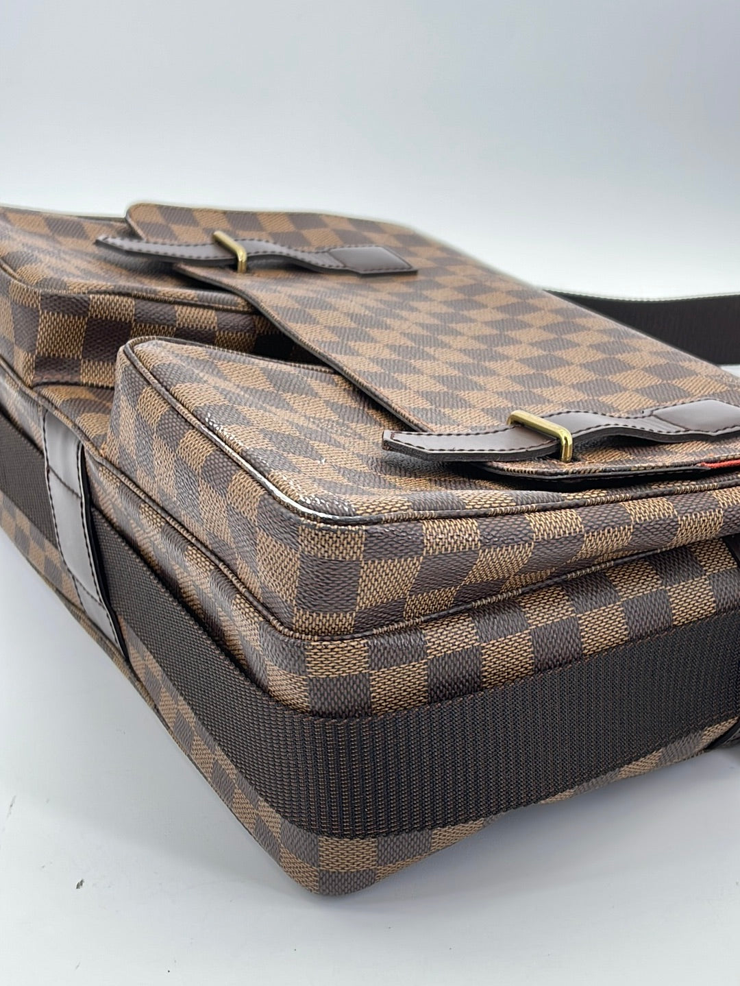 Louis Vuitton Damier Broadway Handbag N42270 Brown PVC Leather Men's LOUIS  VUITTON