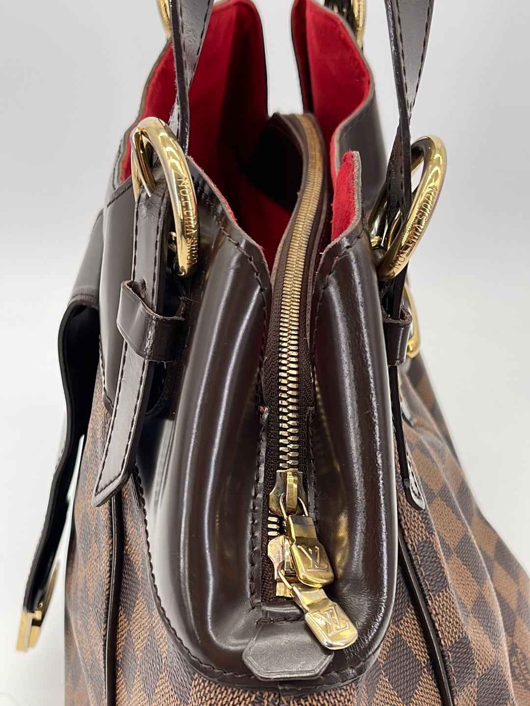 Louis Vuitton Sistina Shoulder Bag MM Brown Canvas