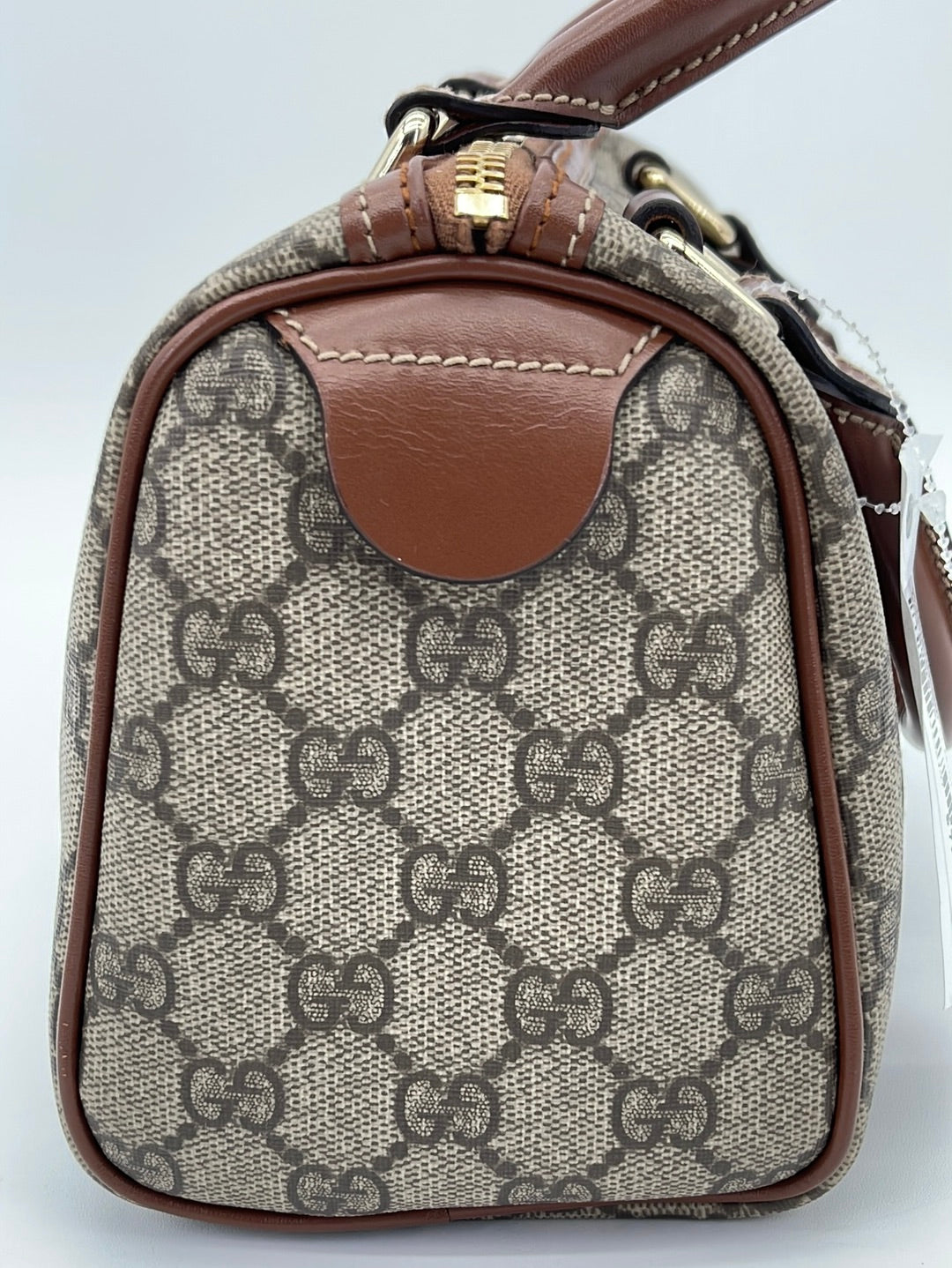 Vintage Gucci Monogram Mini Boston Handbag