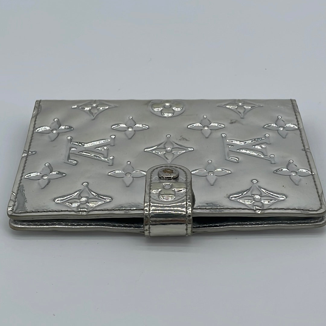 Preloved Louis Vuitton Silver Agenda PM Day Planner Cover SP3078 051923