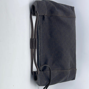 Preloved GUCCI Dark Brown GG Denim Canvas Large Shoulder Bag 101334002214 063023 $270 OFF FLASH
