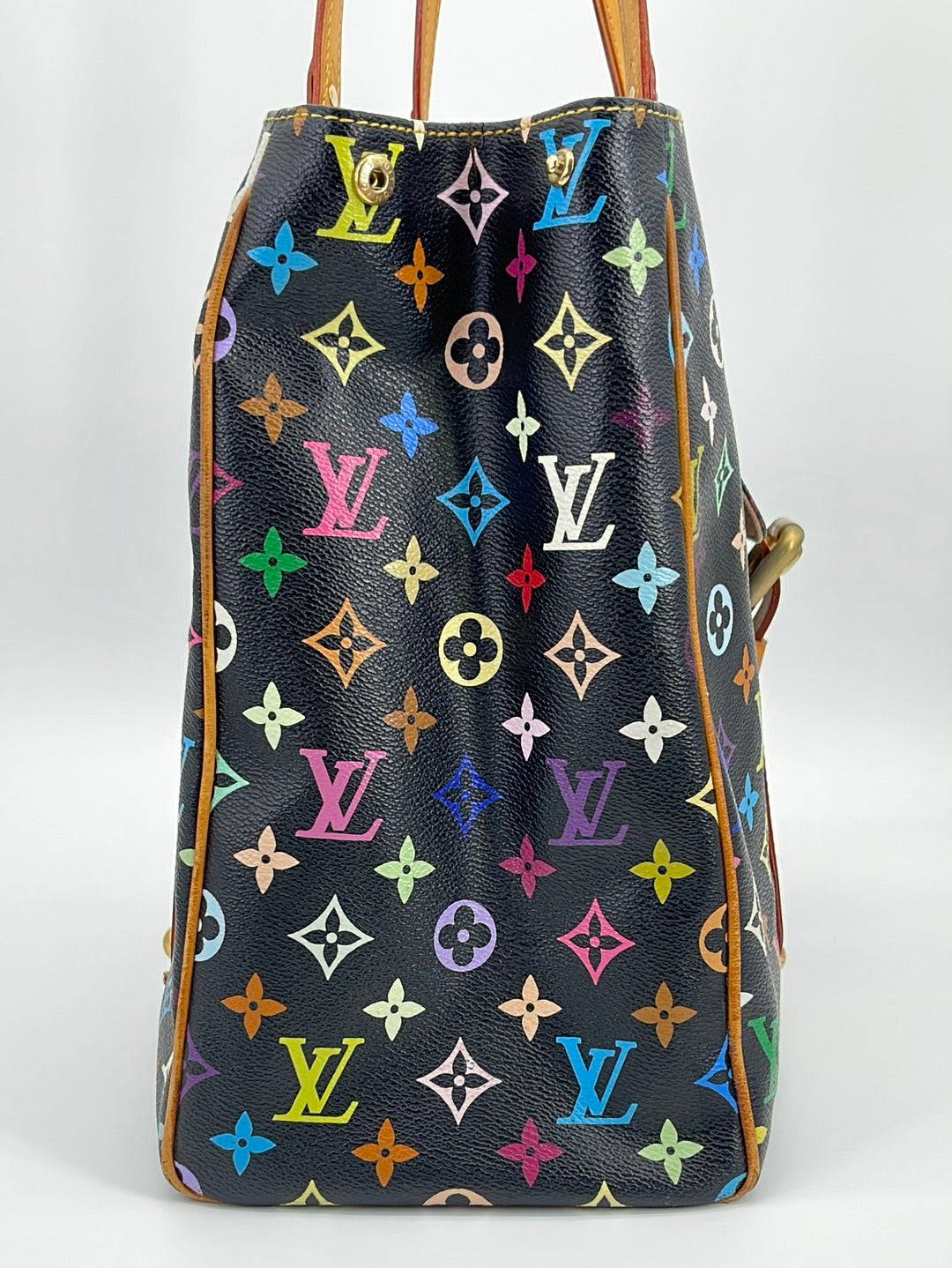 Preloved Louis Vuitton Black Monogram AURELIA GM Multicolor Black Tote –  KimmieBBags LLC