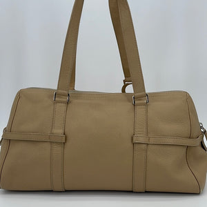 Preloved Christian Dior Beige Leather Shoulder Bag 116BM1024 042523