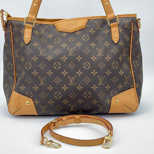 Louis Vuitton Estrela mm Monogram Canvas Shoulder Bag Brown
