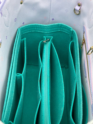 Louis Vuitton Monograma Azul Terciopelo Match Neverfull MM Bolso Tote  14lz517s en venta en 1stDibs